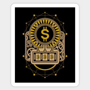 Bitcoin Jackpot Mechanical Sticker